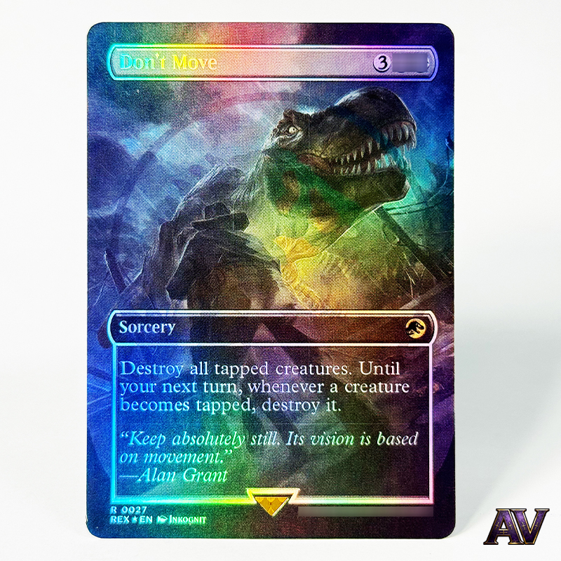 Board Game Card - Magical Proxy Grim Giganotosaurus Creature Dinosaur