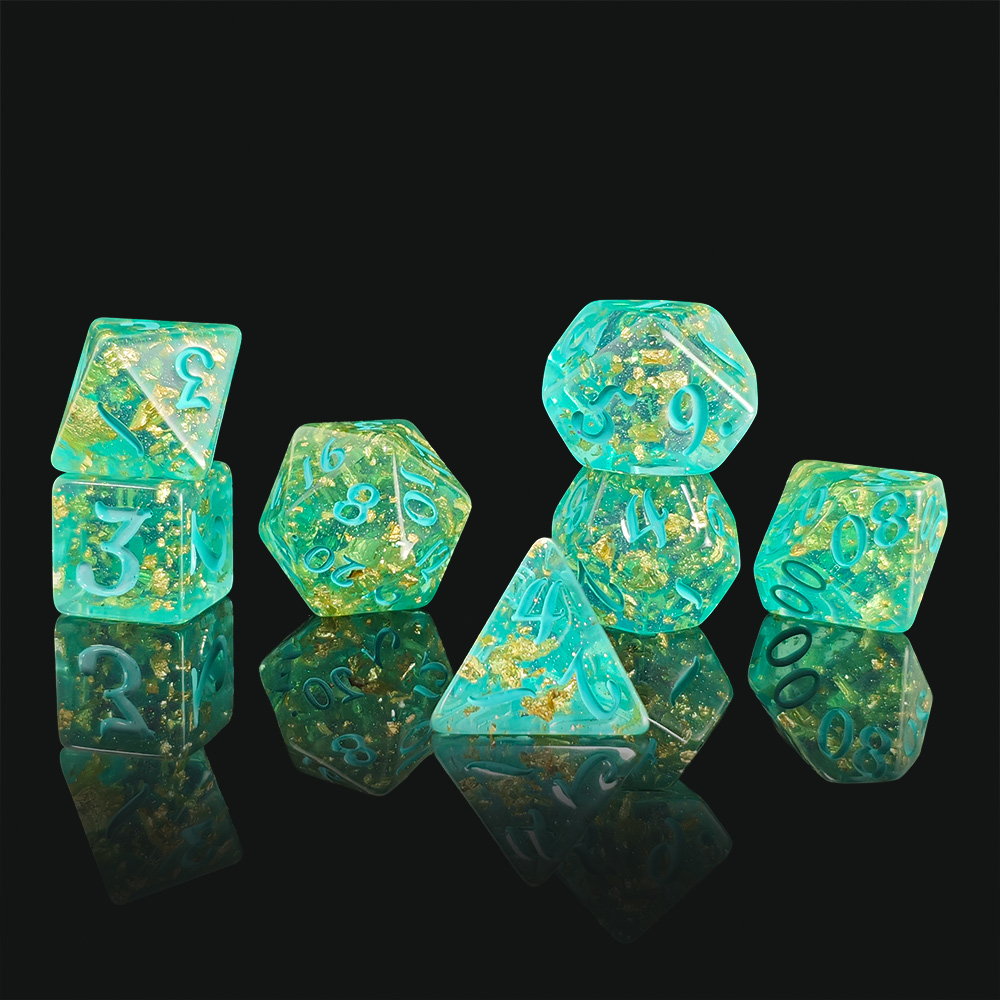 Board Game Dnd - 7Pcs/set Glitter Dice Set DnD RPG