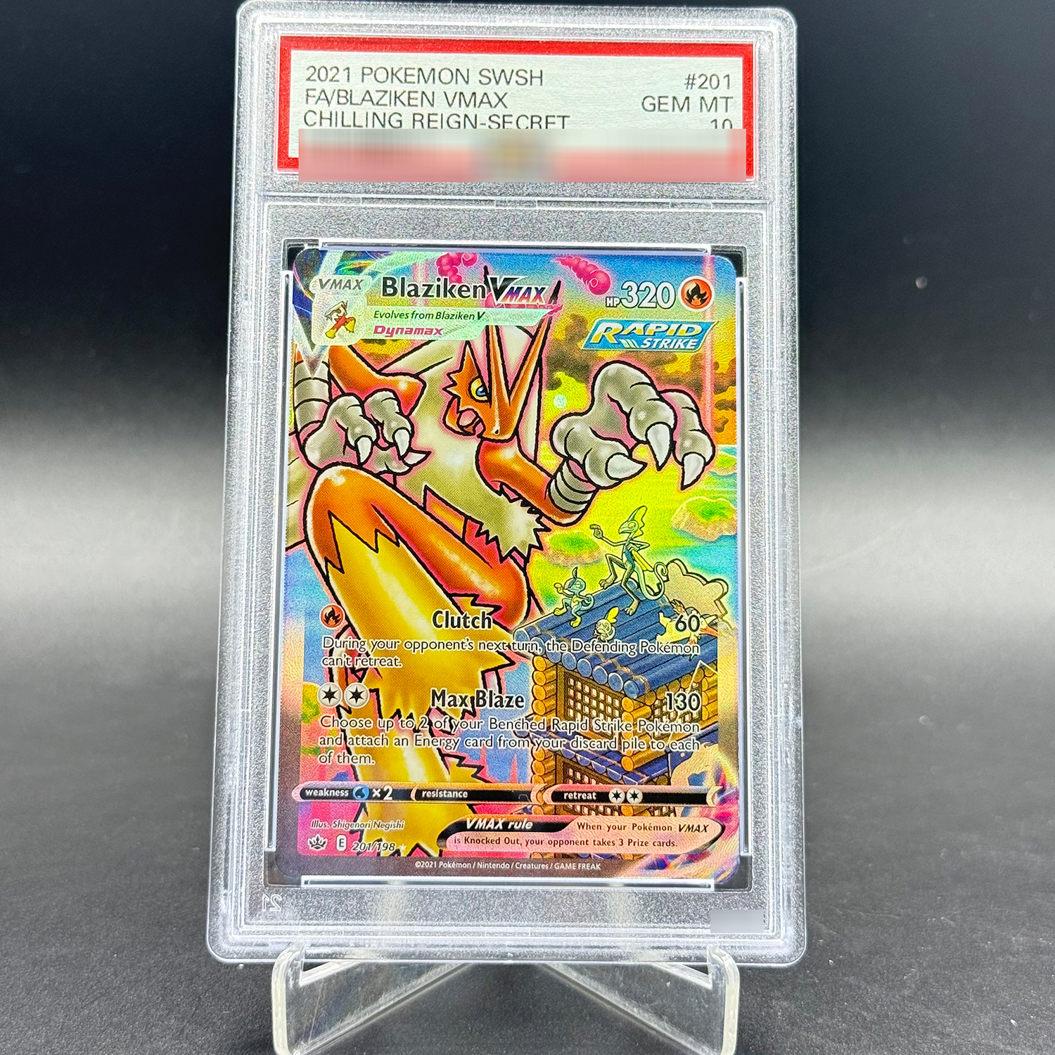 Board Game Card - DIY Pokemon Blaziken VMAX 201/198 Alt