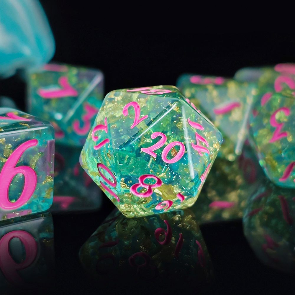 7Pcs/set Shining Foil Inside R – Board Game Dnd recenzja i cena