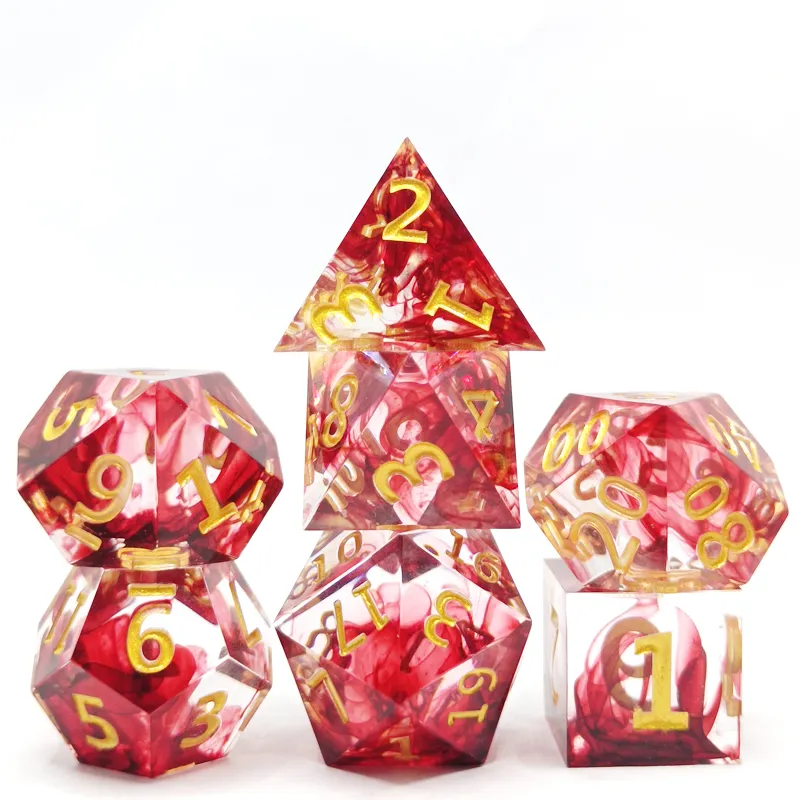 7PCS resin sharp polyhedral di – Dice Set Polyhedral recenzja i cena