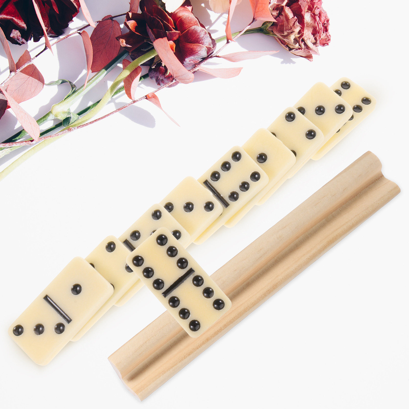 6Pcs Wooden Letter Base Domino – Board Game Card recenzja i cena