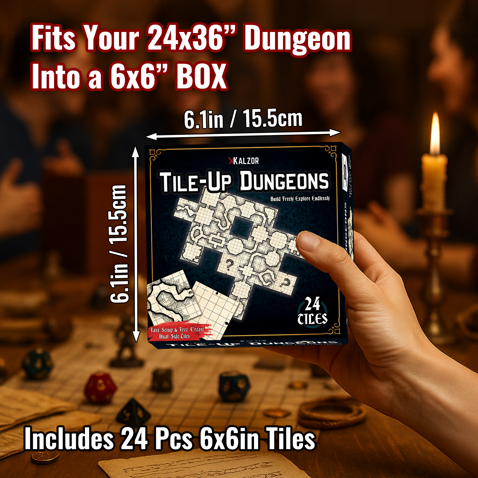 Tile Up Dungeons | Unique Desi – Board Game Dnd recenzja i cena