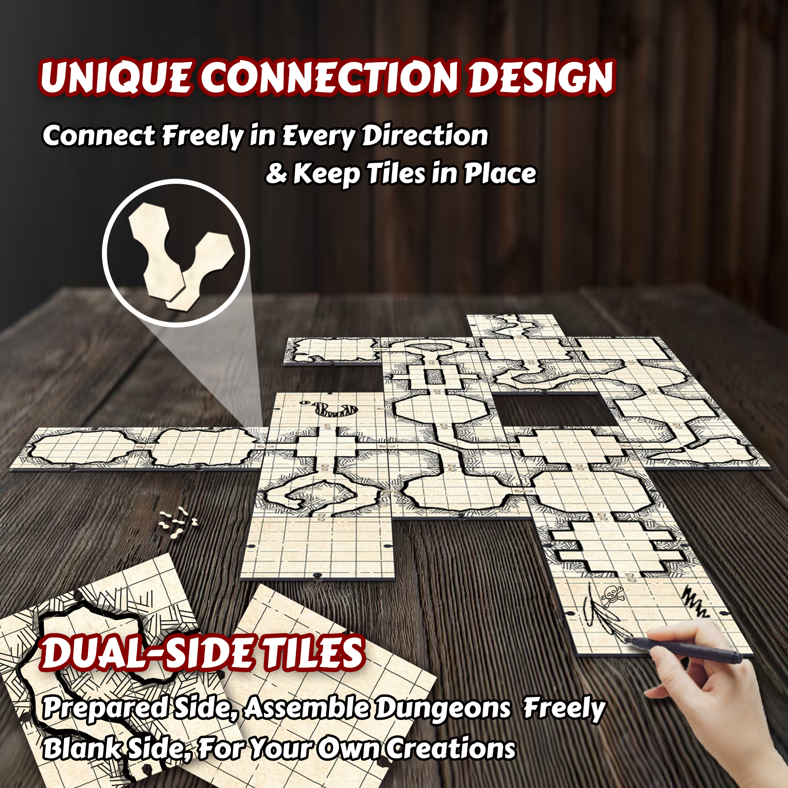 Tile Up Dungeons | Unique Desi – Board Game Dnd recenzja i cena