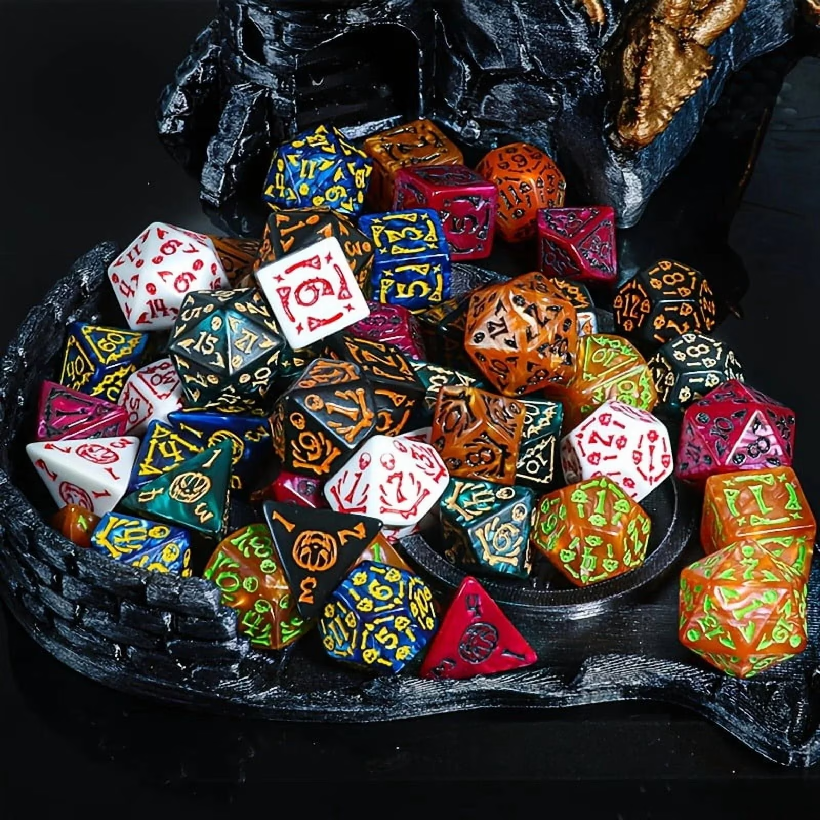 DND Dice Set -7pc Halloween Po – Dice Set Polyhedral recenzja i cena