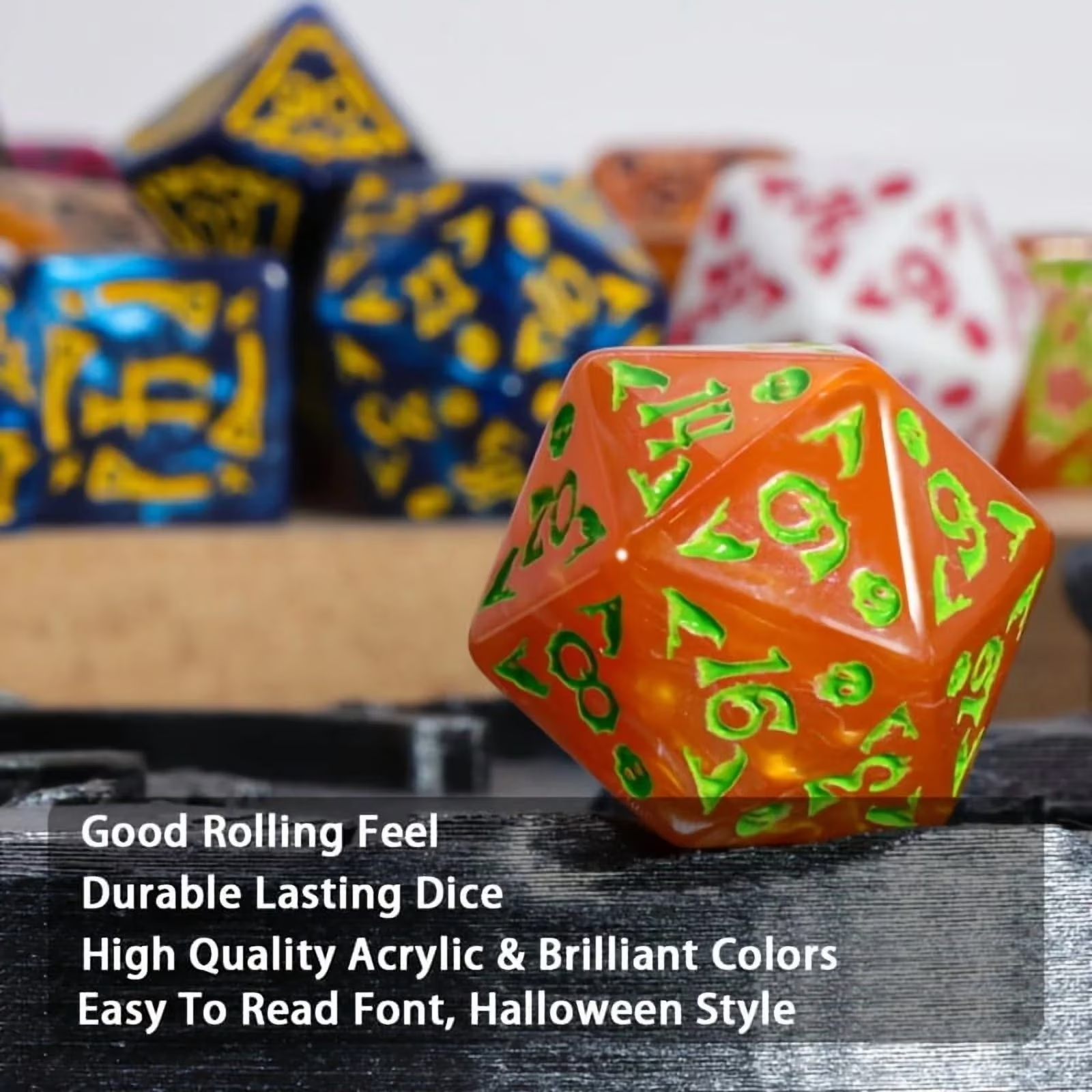 DND Dice Set -7pc Halloween Po – Dice Set Polyhedral recenzja i cena