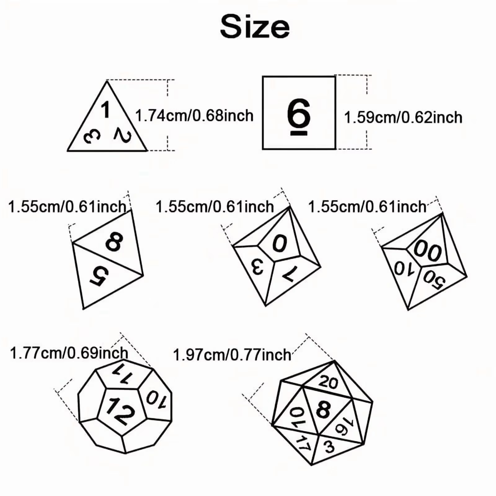 DND Dice Set -7pc Halloween Po – Dice Set Polyhedral recenzja i cena