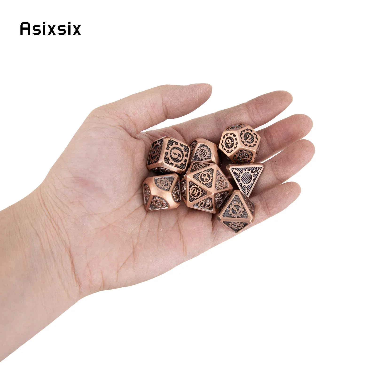 7 Pcs Yellow Black Gear Wheel  – Dice Set Polyhedral recenzja i cena