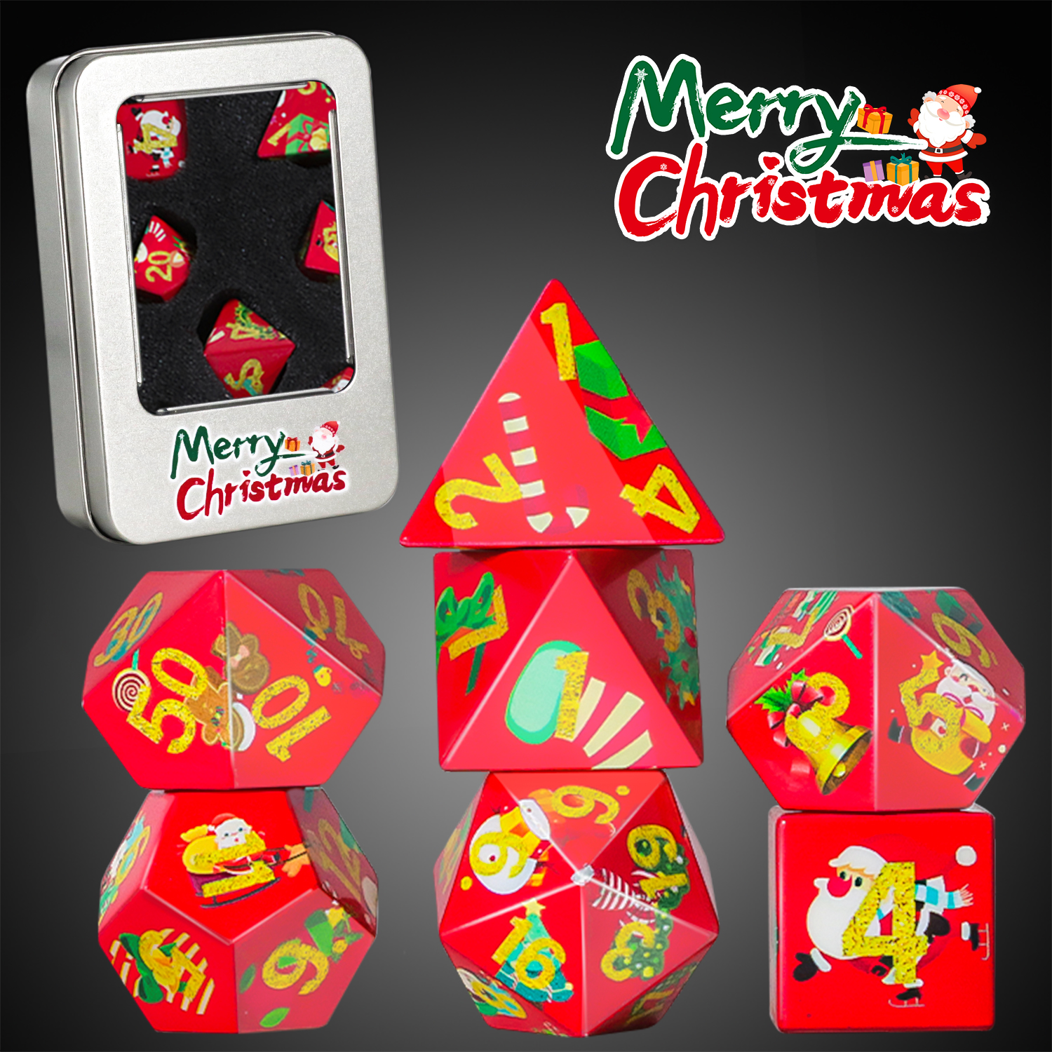Christmas Dice D20 dice set: E – Dice Set Polyhedral recenzja i cena