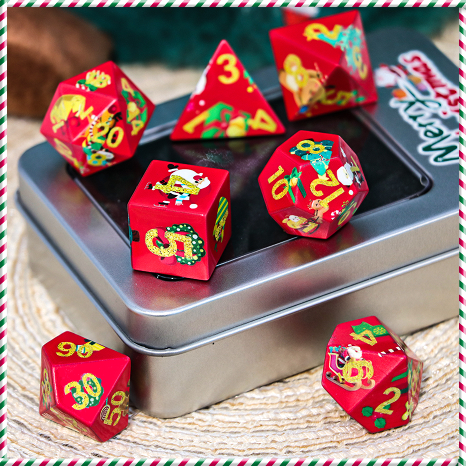 Christmas Dice D20 dice set: E – Dice Set Polyhedral recenzja i cena