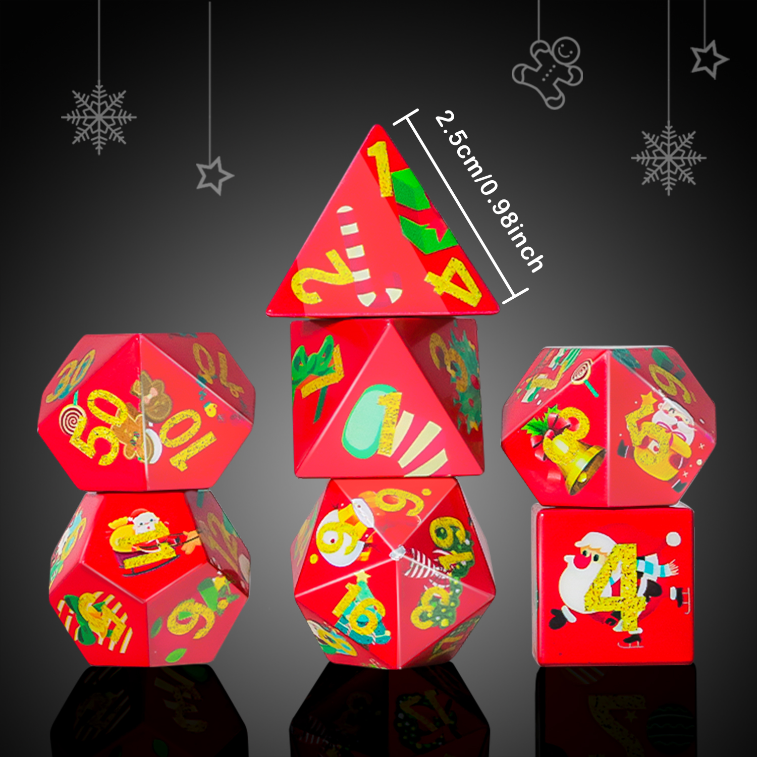 Christmas Dice D20 dice set: E – Dice Set Polyhedral recenzja i cena