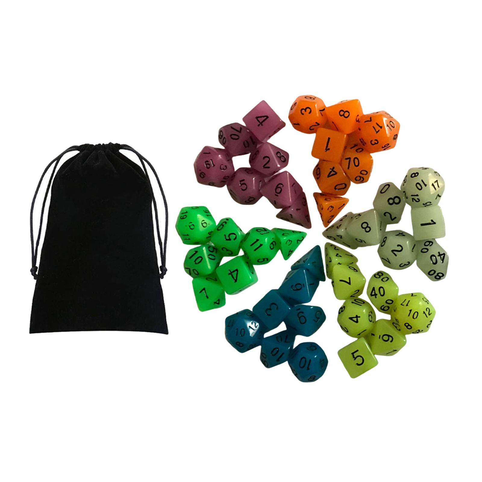 Acrylic Glowing Polyhedral Dic – Dice Set Polyhedral recenzja i cena