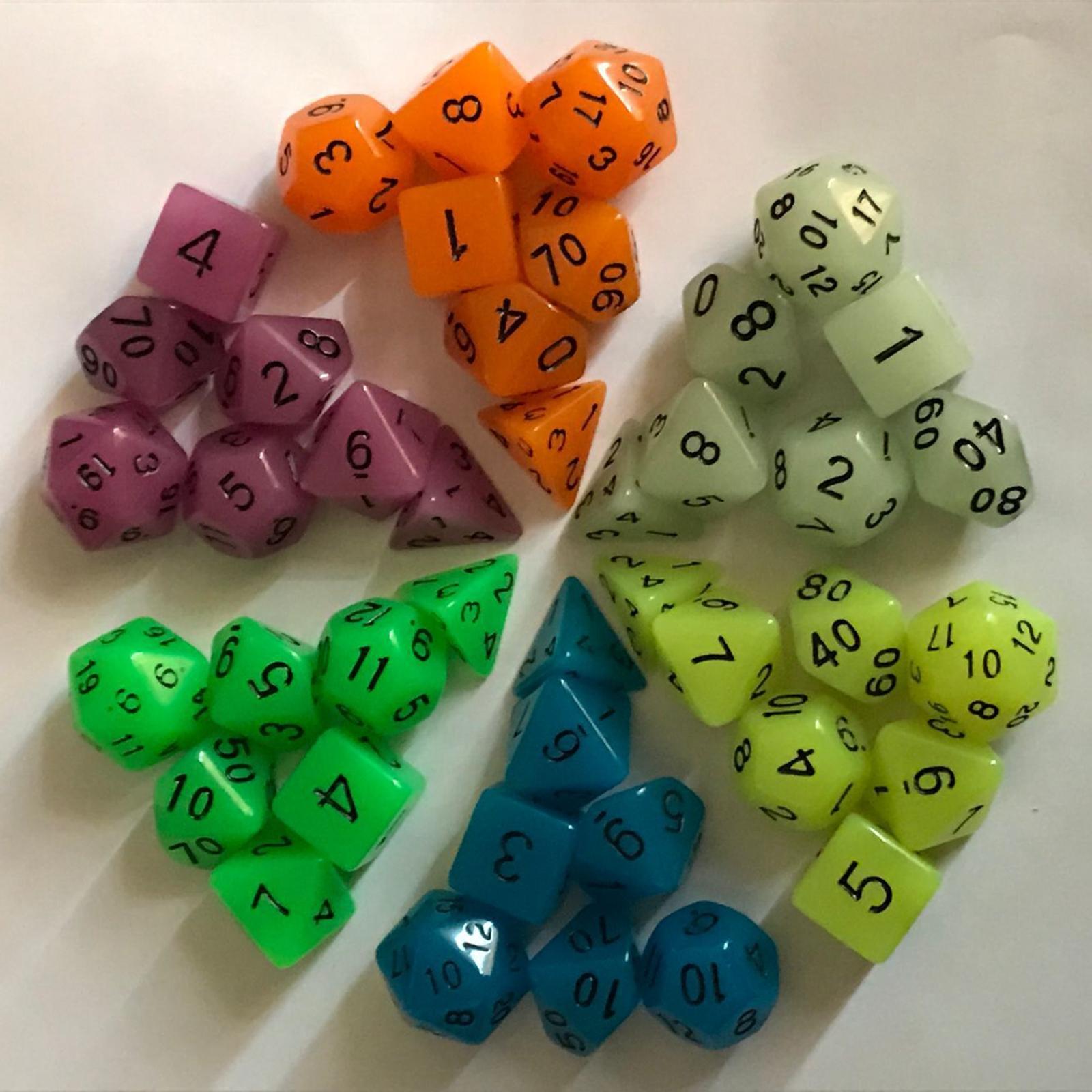 Acrylic Glowing Polyhedral Dic – Dice Set Polyhedral recenzja i cena