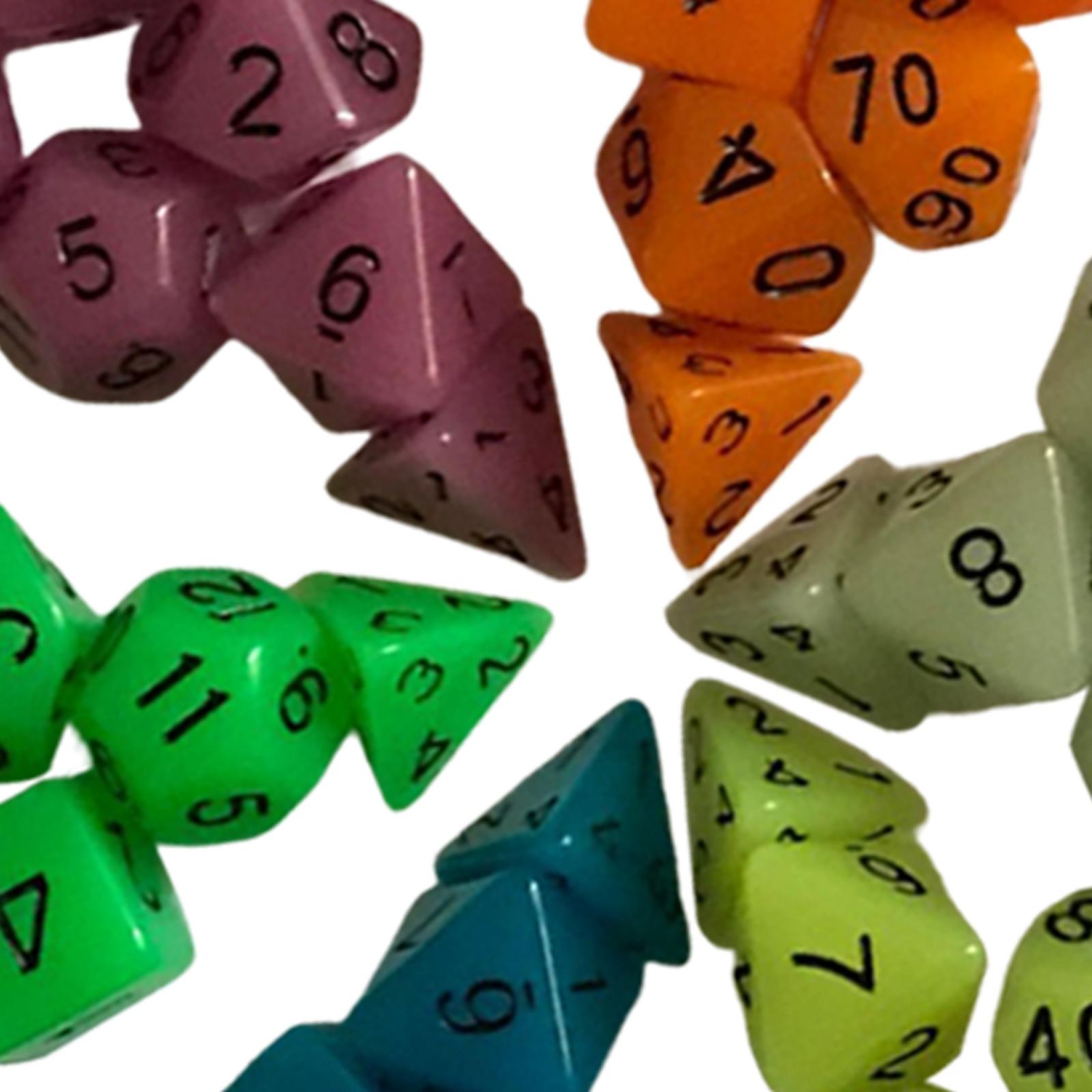 Acrylic Glowing Polyhedral Dic – Dice Set Polyhedral recenzja i cena