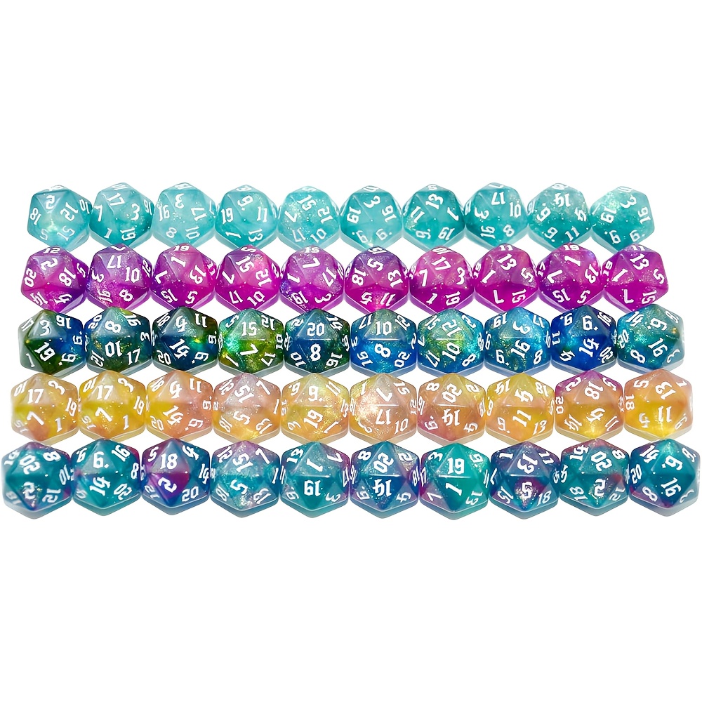 D20 Dice Set Two tone glitter/ – Dice Set Polyhedral recenzja i cena