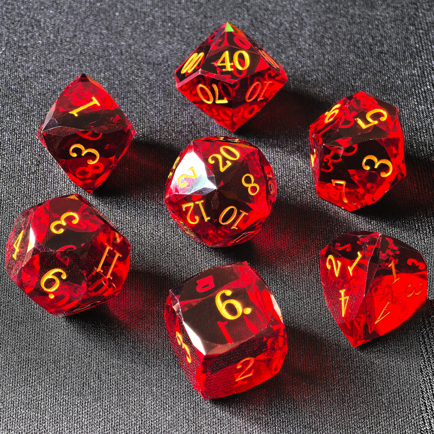 Crystal Multifaceted Polyhedra – Dice Set Polyhedral recenzja i cena
