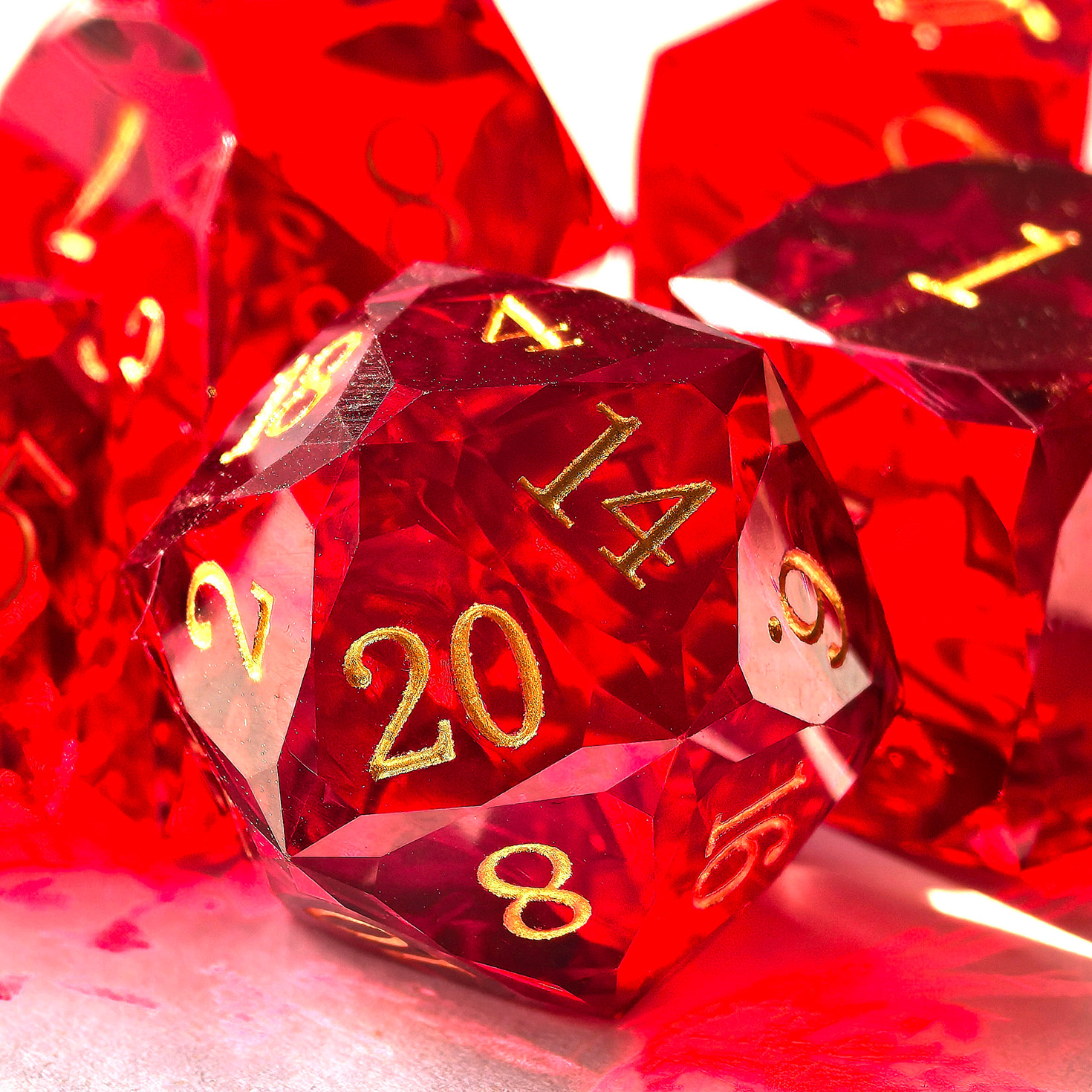 Crystal Multifaceted Polyhedra – Dice Set Polyhedral recenzja i cena