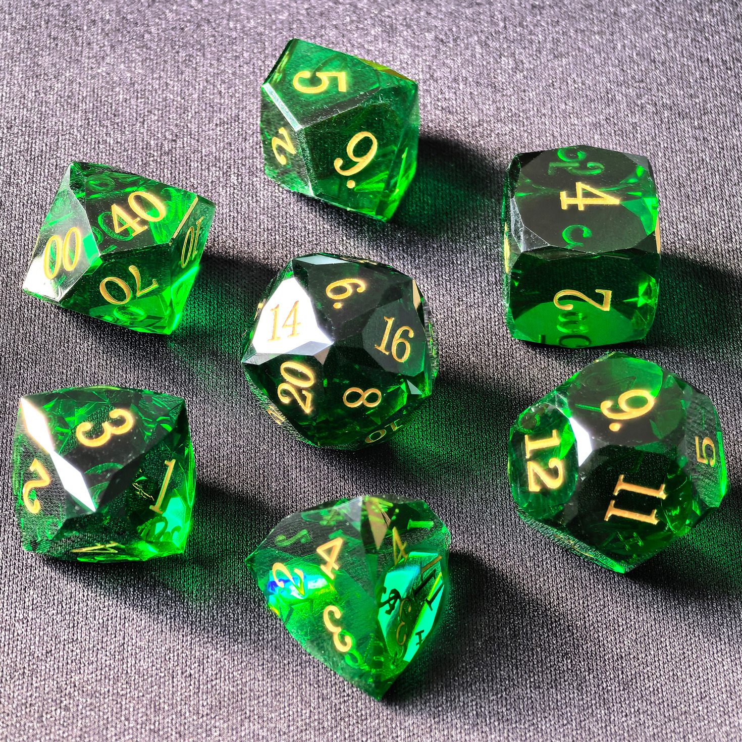 Crystal Multifaceted Polyhedra – Dice Set Polyhedral recenzja i cena