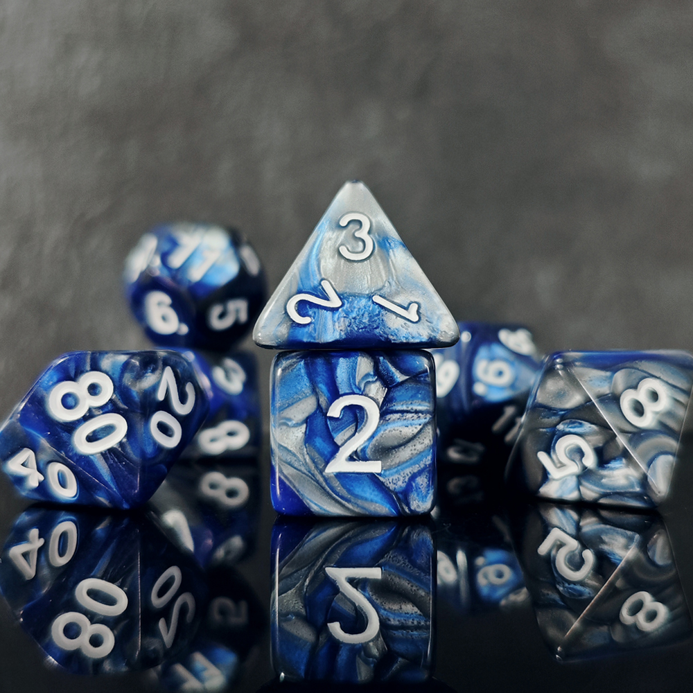 Green-Red Swirl Polyhedral Dic – Dice Set Polyhedral recenzja i cena
