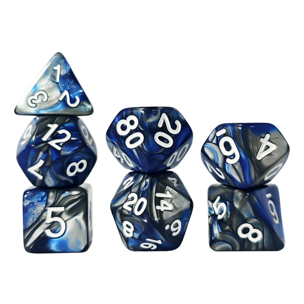 Green-Red Swirl Polyhedral Dic – Dice Set Polyhedral recenzja i cena