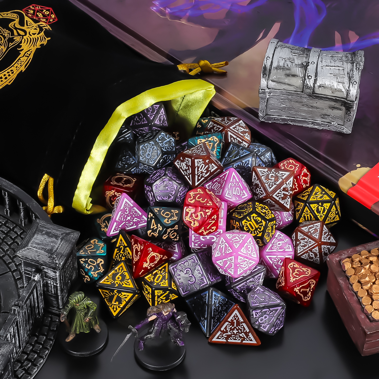 DND Dice Set -7pc carved patte – Dice Set Polyhedral recenzja i cena