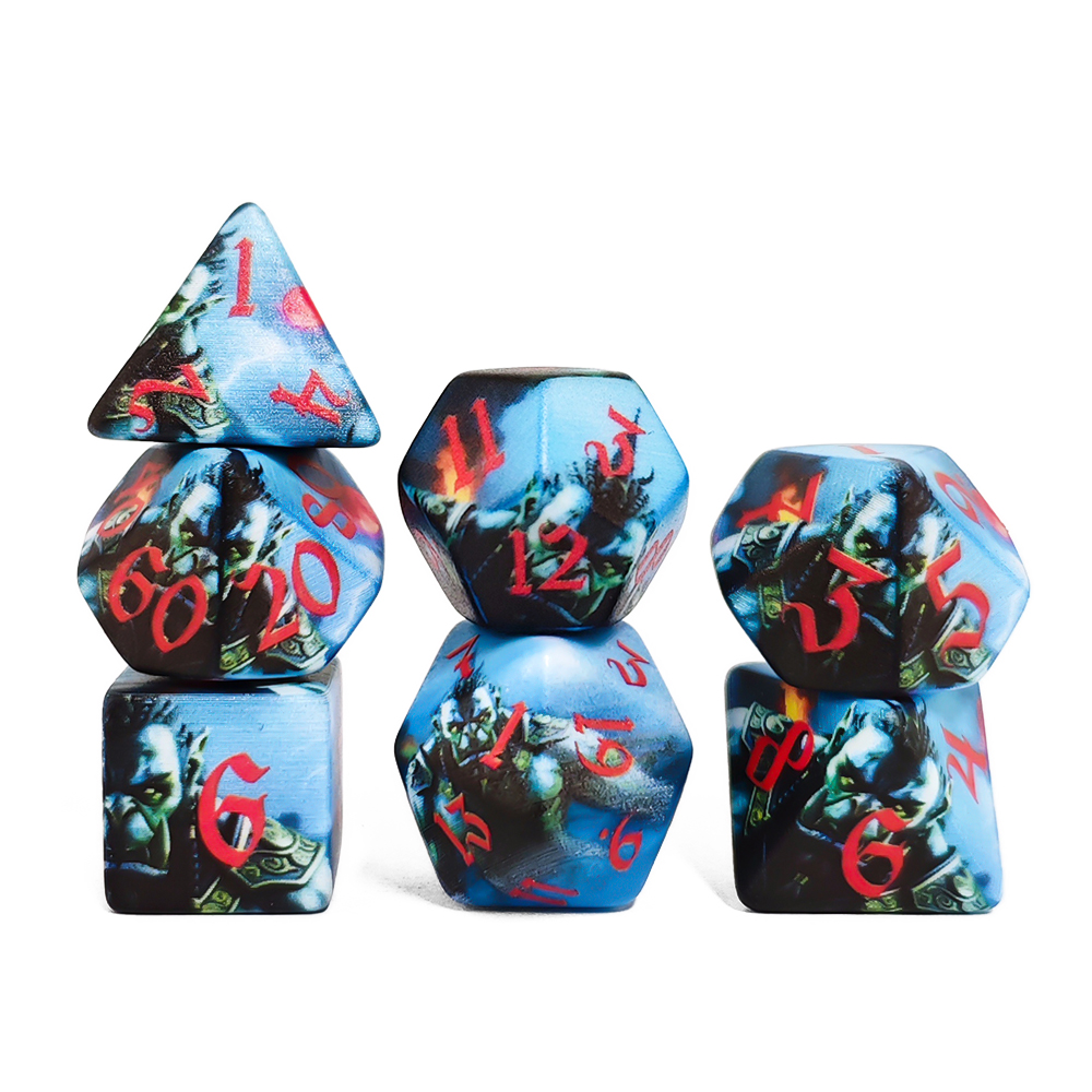 Orc Warrior Polyhedral 7-Piece – Dice Set Polyhedral recenzja i cena