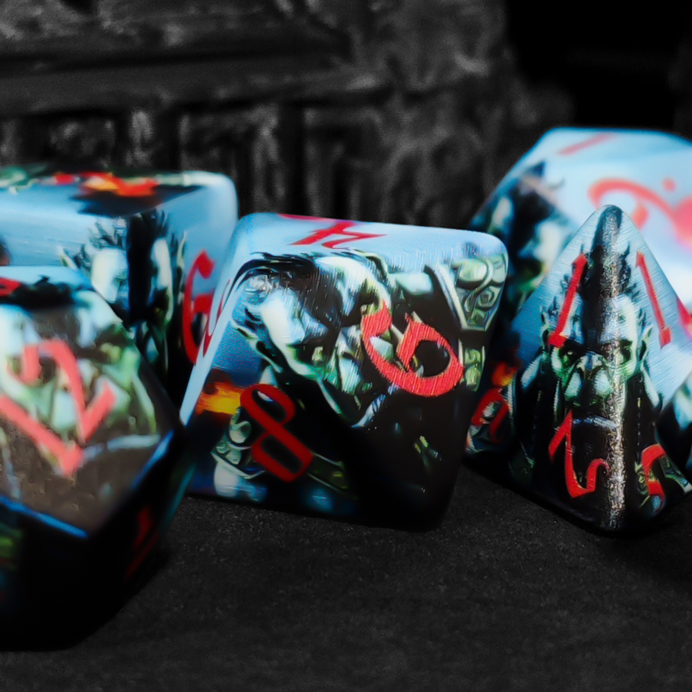 Orc Warrior Polyhedral 7-Piece – Dice Set Polyhedral recenzja i cena