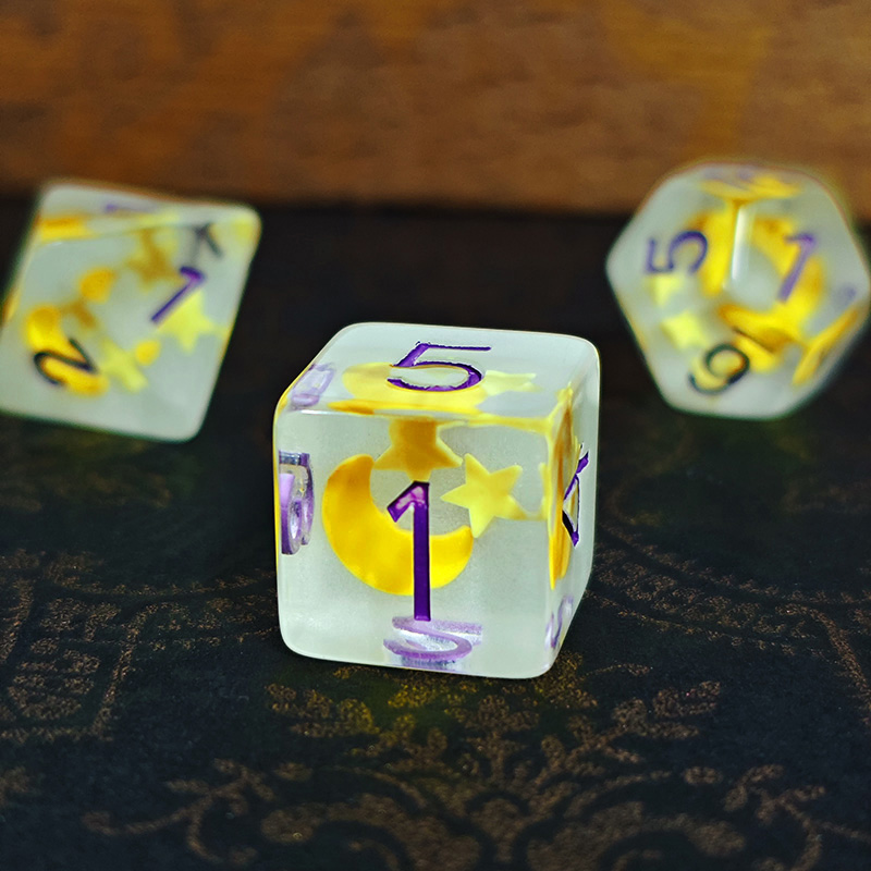 7pcs/set Luminous Polyhedral D – Dice Set Polyhedral recenzja i cena