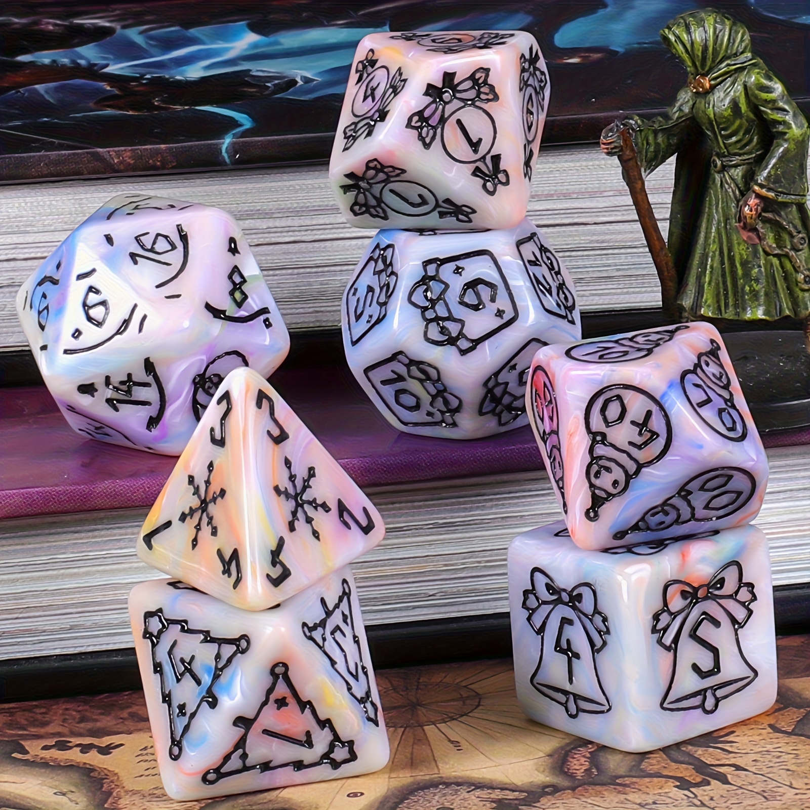 DND Dice Set -7pc Christmas Po – Dice Set Polyhedral recenzja i cena