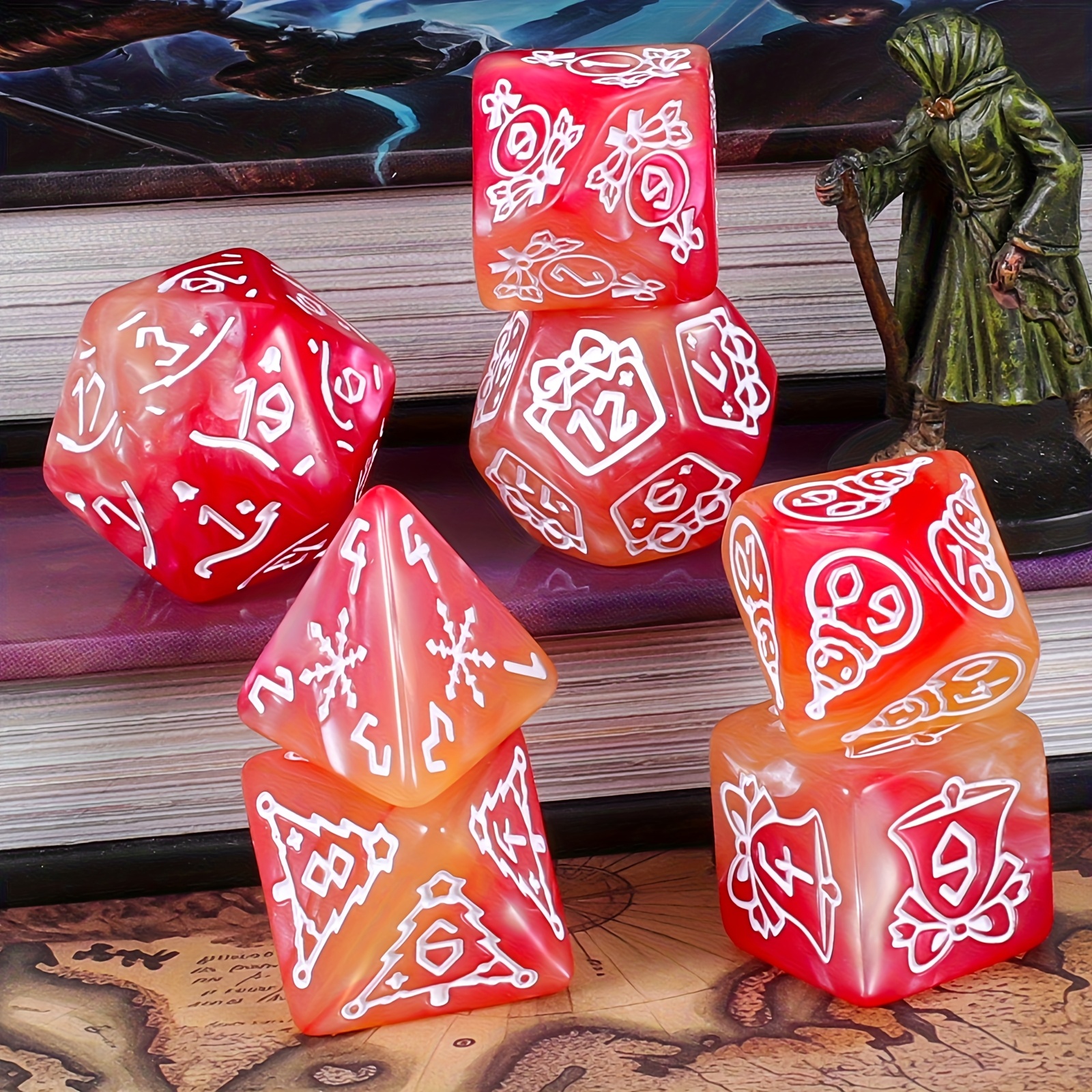 DND Dice Set -7pc Christmas Po – Dice Set Polyhedral recenzja i cena