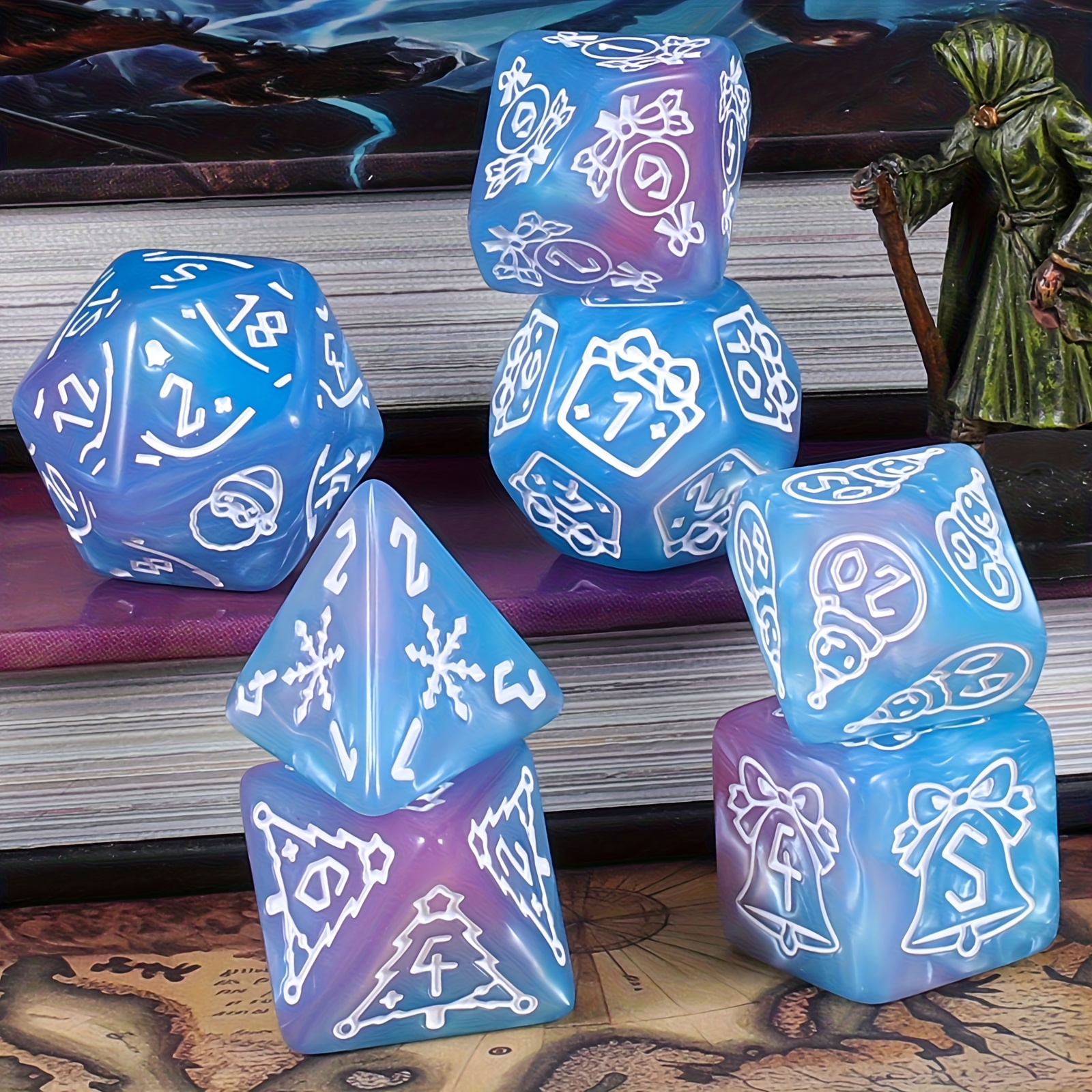 DND Dice Set -7pc Christmas Po – Dice Set Polyhedral recenzja i cena