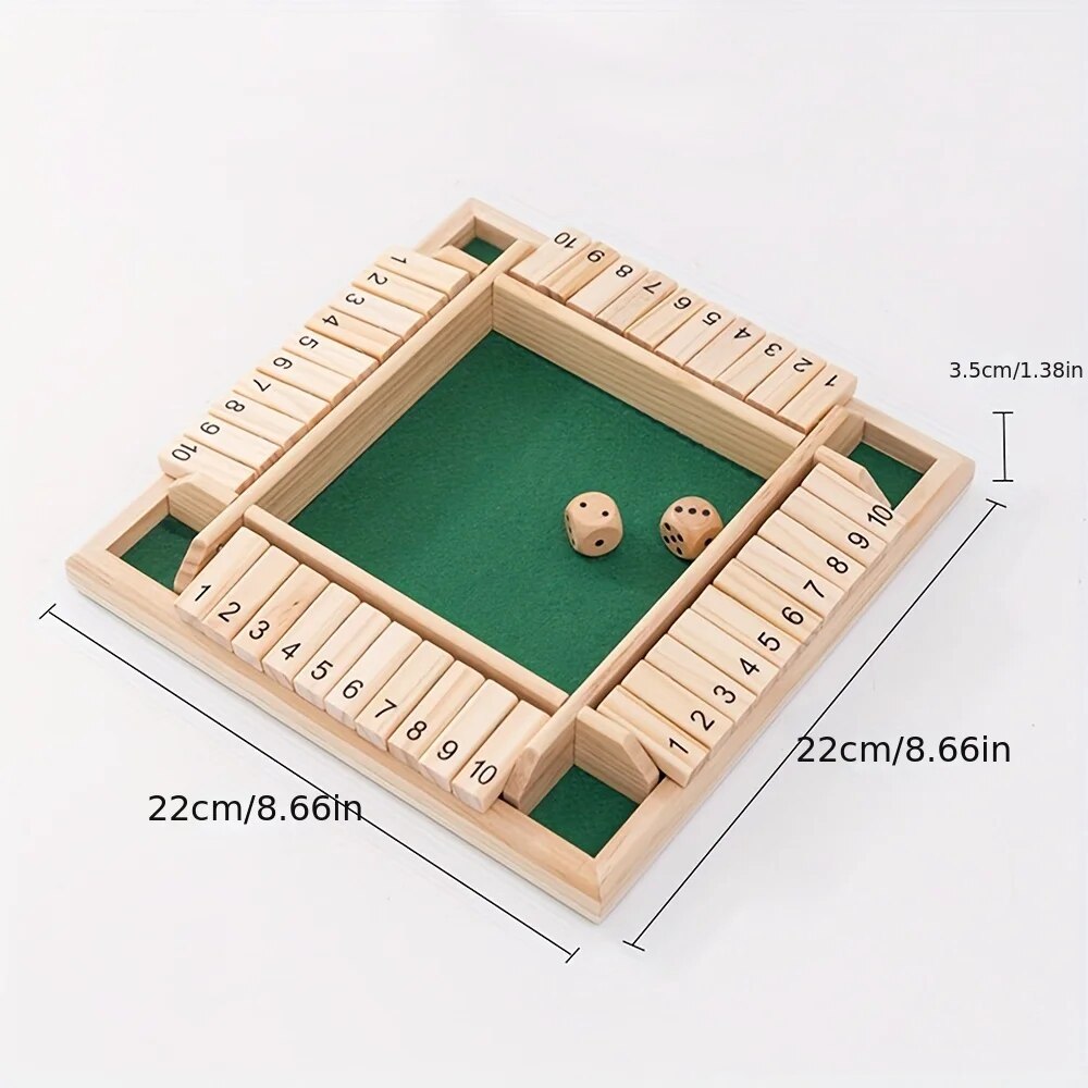 Wooden Dice Board Game Shut Th – Board Game Dnd recenzja i cena